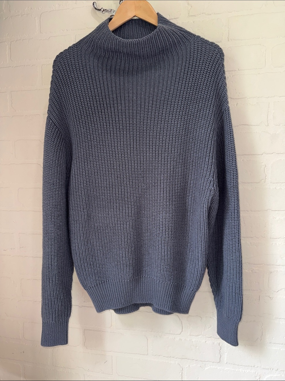 Wilfred Knit Sweater gray merino wool medium aritzia